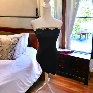 Spanx intimates skip dress  black and cream size medium
